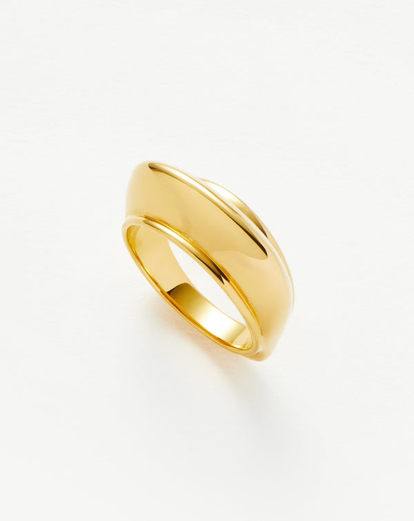 missoma Hera Dome Stacking Ring | 18ct Gold Vermeil