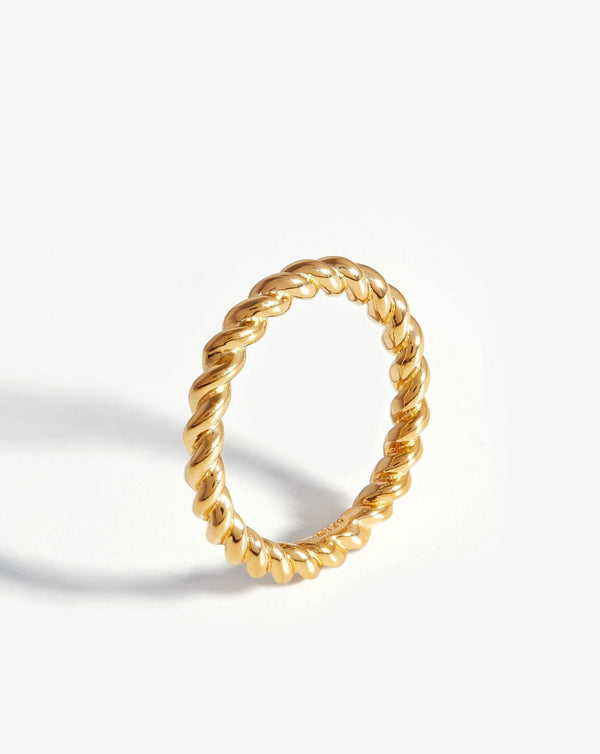 missoma Lasso Stacking Ring | 18ct Gold Vermeil