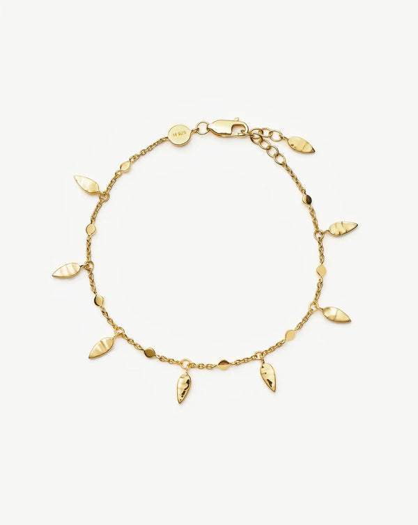 missoma Leaf Bracelet | Gold UK