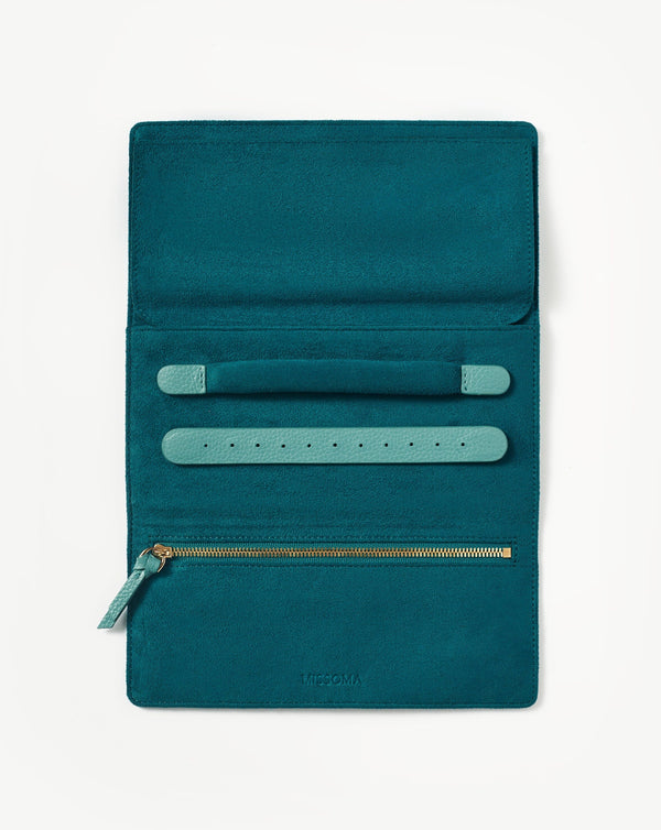 Missoma Leather Jewellery Roll | Lapis Blue