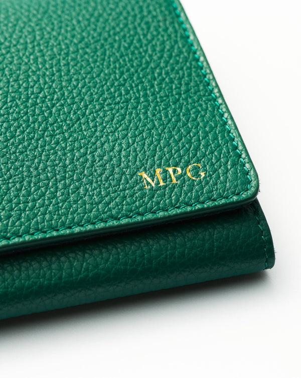 Missoma Leather Jewellery Roll | Malachite Green