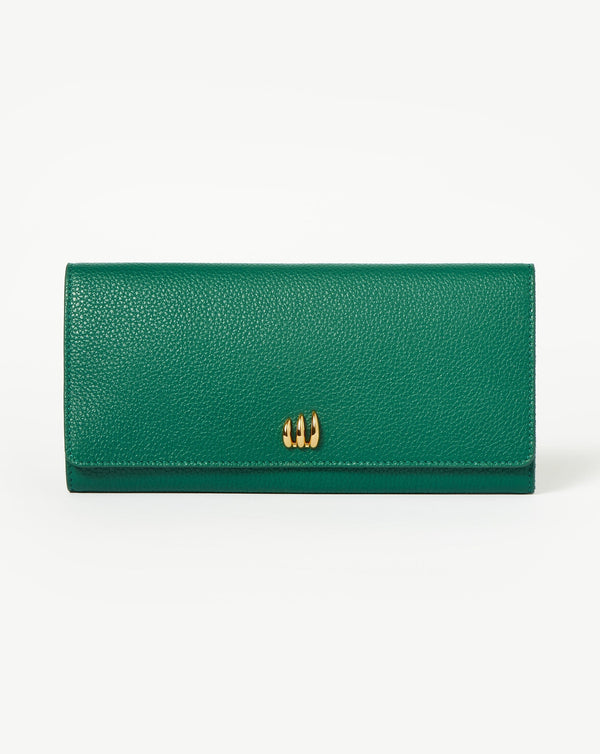 missoma Leather Jewellery Roll | Malachite Green