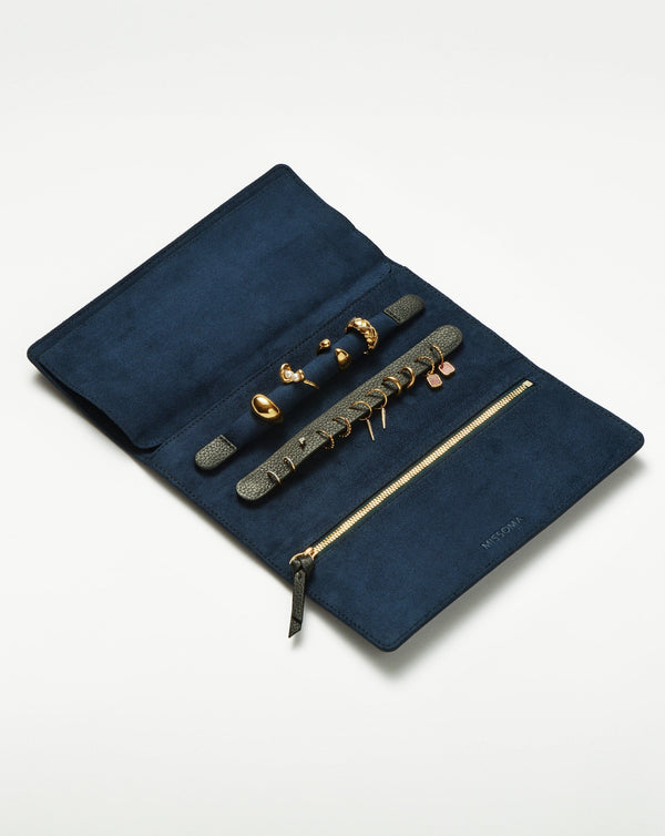 Missoma Leather Jewellery Roll | Onyx Black