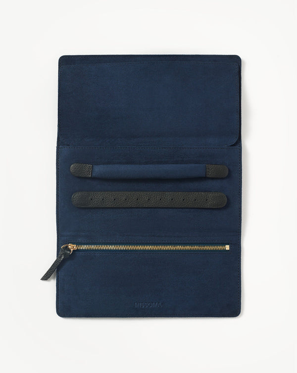 Missoma Leather Jewellery Roll | Onyx Black