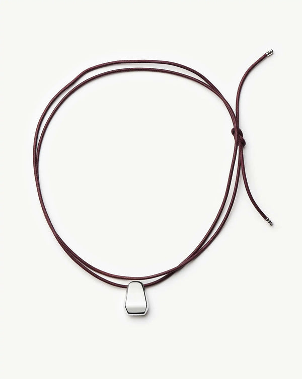 Missoma Lucy Williams Arco Cord Necklace | Silver UK