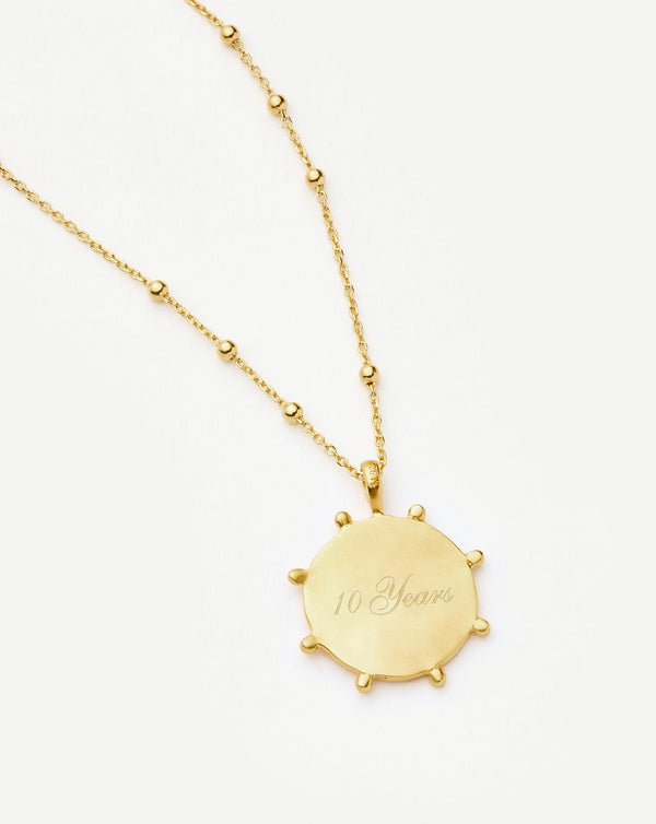 Missoma Lucy Williams Beaded Coin Necklace | Gold UK