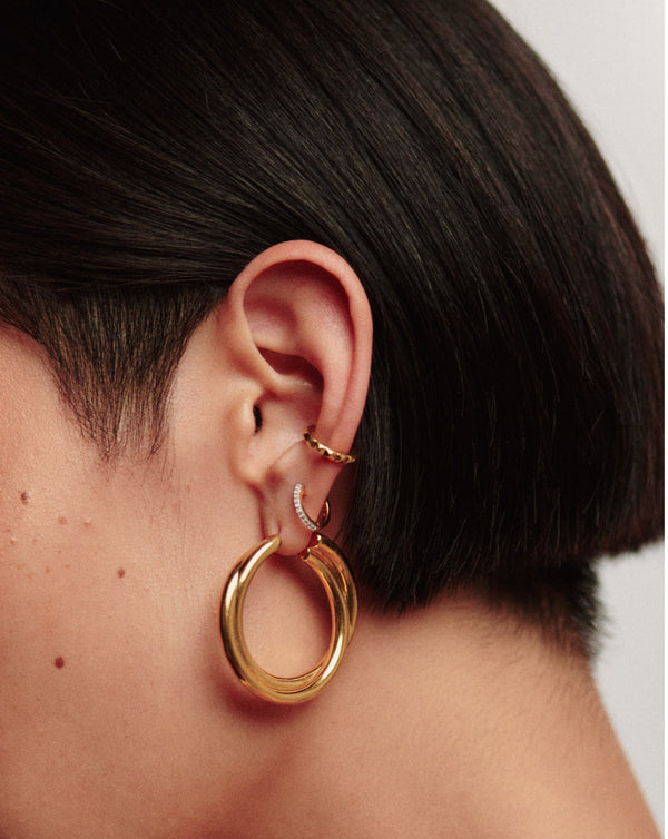 Missoma Lucy Williams Entwine Hoop Earrings | Gold