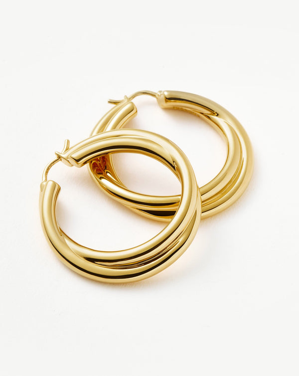 Missoma Lucy Williams Entwine Hoop Earrings | Gold