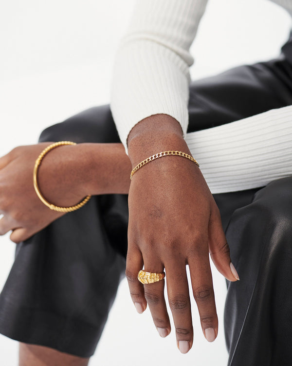 Missoma Lucy Williams Flat Curb Chain Bracelet UK