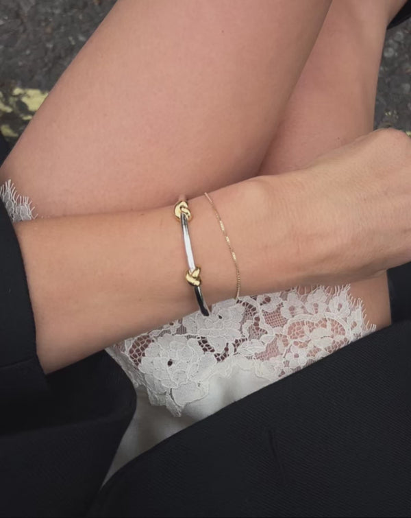 Missoma Lucy Williams Knot Hinged Bangle UK