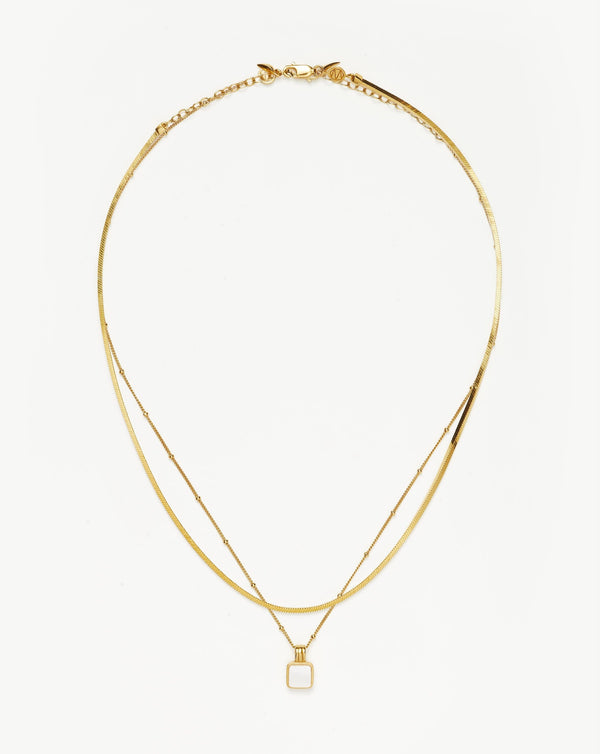 missoma Lucy Williams Pearl Necklace Set | Gold UK