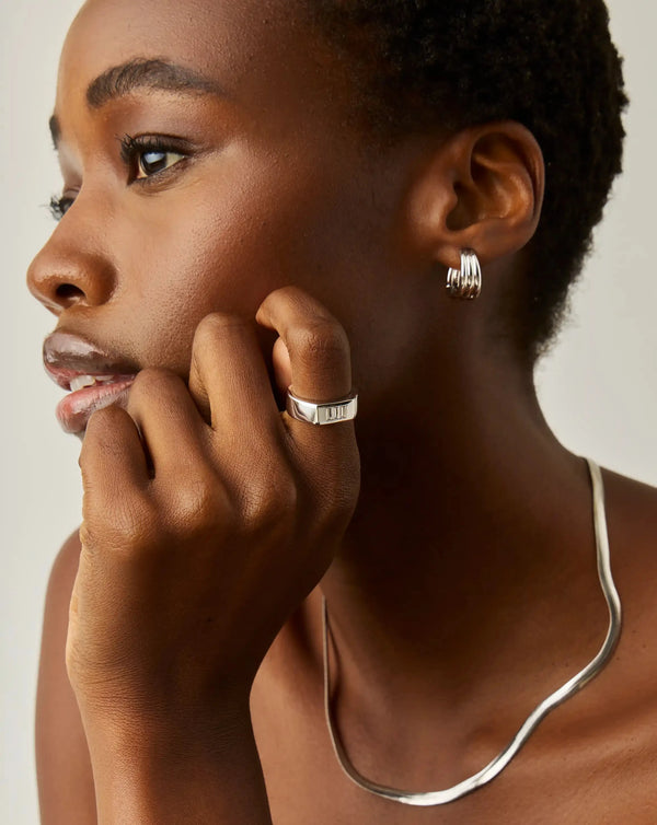 Missoma Lucy Williams Triple Stone Chunky Ring UK