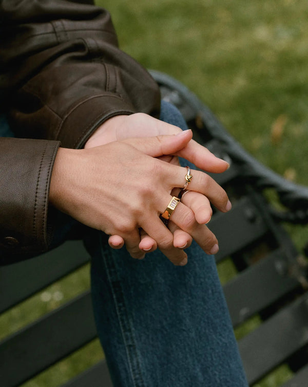 Missoma Lucy Williams Triple Stone Chunky Ring UK