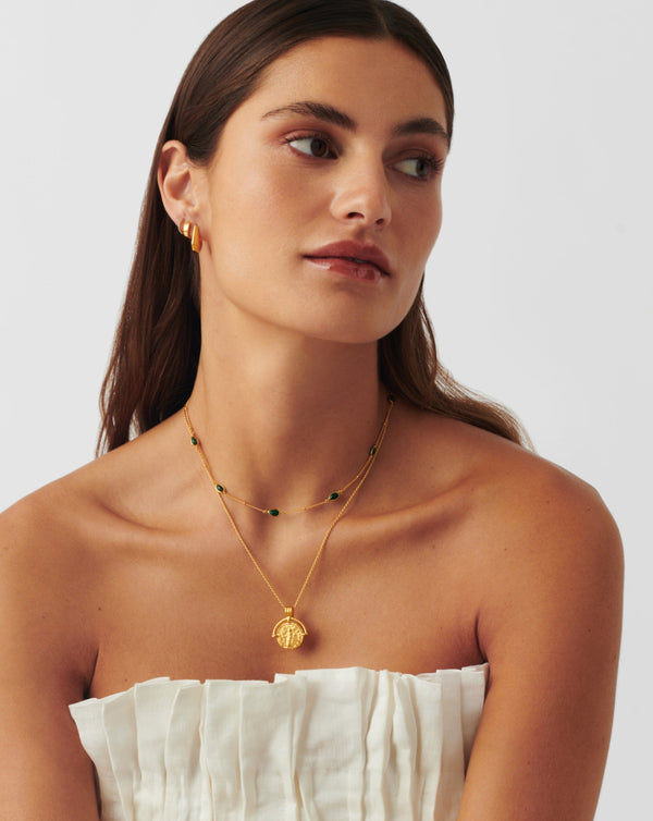 Missoma Magma Gemstone Charm Choker UK