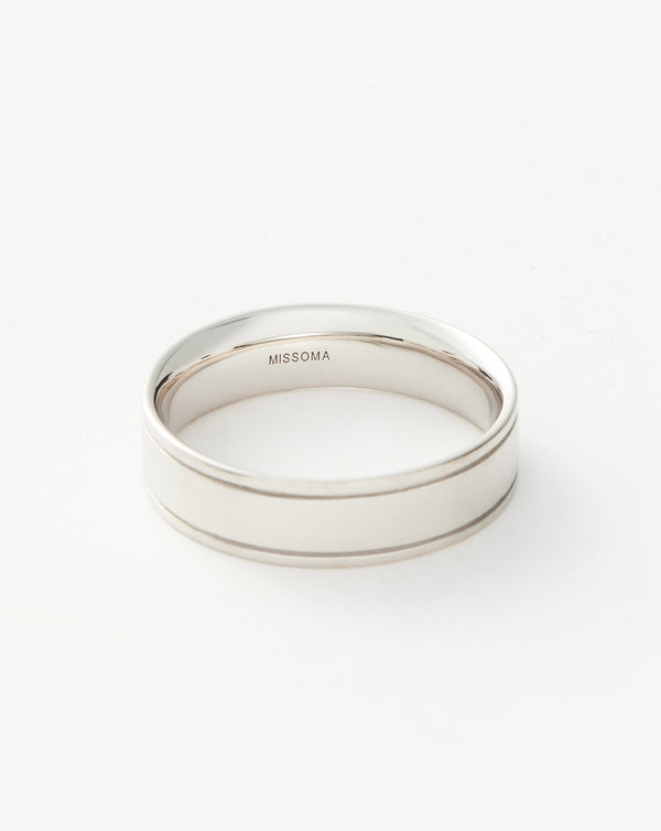 Missoma Mens Classic Ring | Sterling Silver