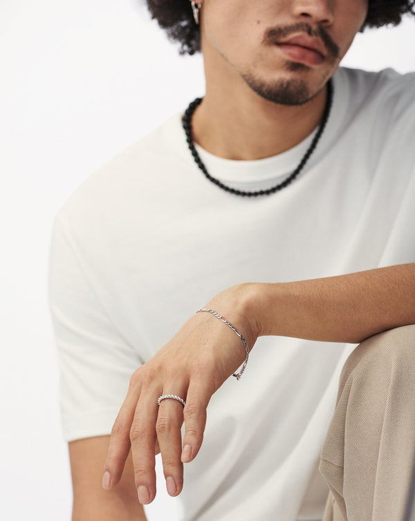 Missoma Mens Filia Silver Chain Bracelet UK