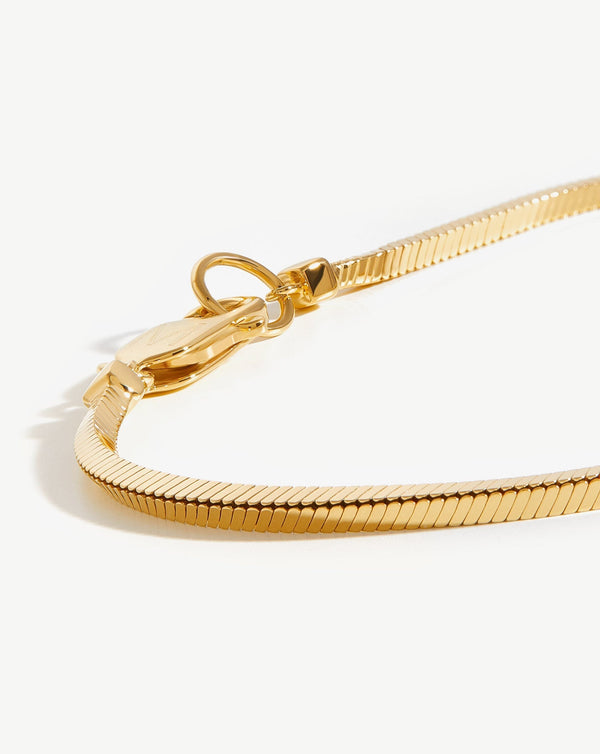 Missoma Mens Square Snake Chain Bracelet | Gold
