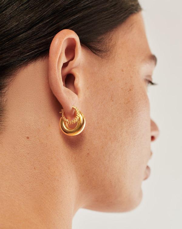 Missoma Mini Baya Gold Hoop Earrings UK