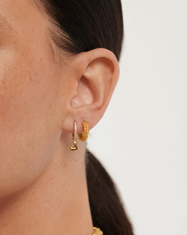 Missoma Mini Baya Gold Hoop Earrings UK