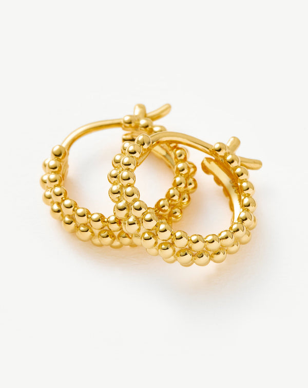 Missoma Mini Baya Gold Hoop Earrings UK