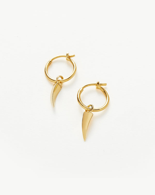missoma Mini Claw Charm Hoop Vermeil Earrings
