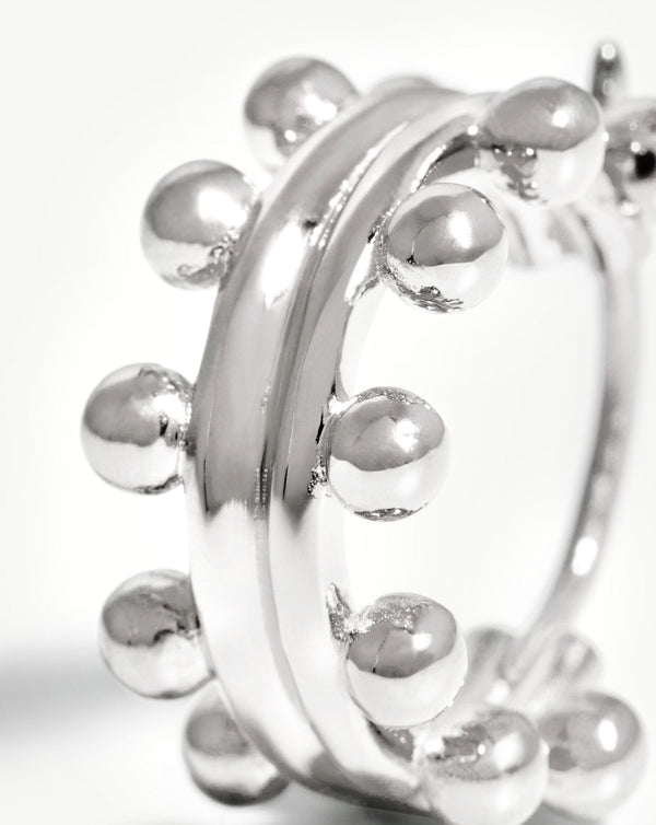 Missoma Mini Double Beaded Hoop Earrings