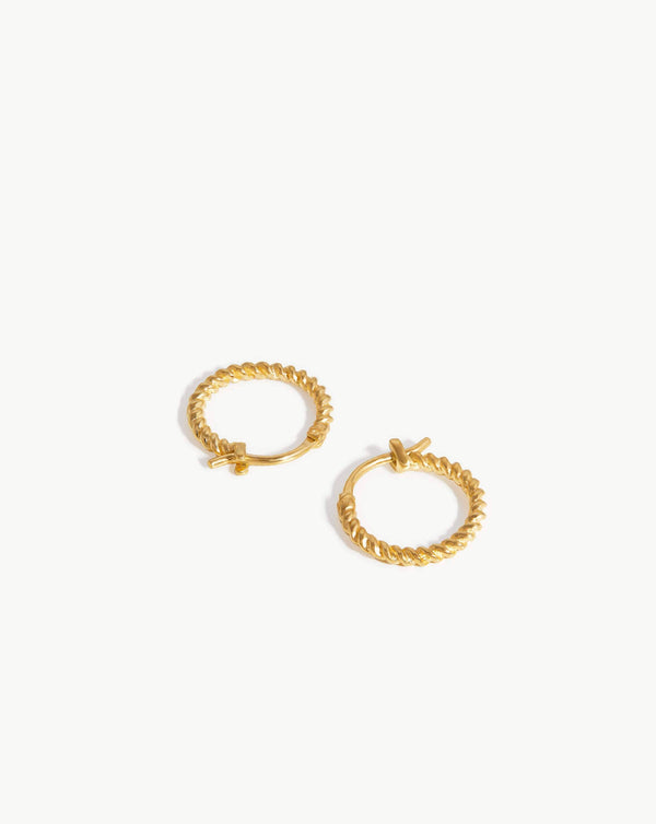Missoma Mini Helical Hoop Earrings UK