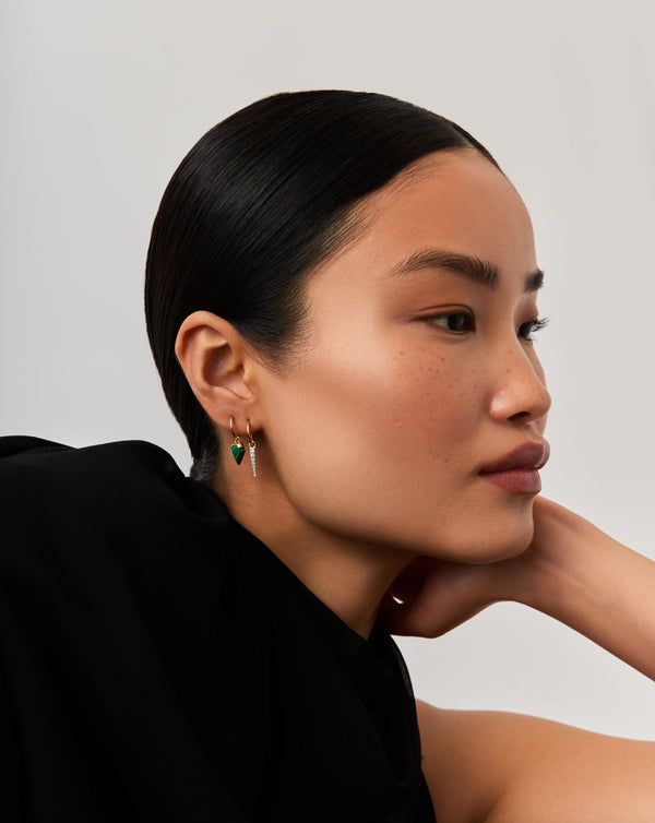 Missoma Mini Shield Hoop Earrings UK