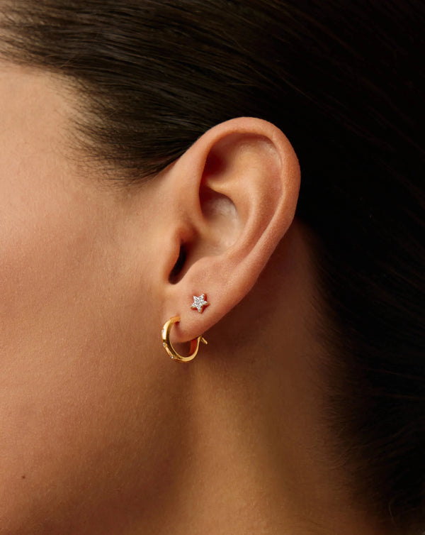 Missoma Mini Solar Studded Hoop Earrings