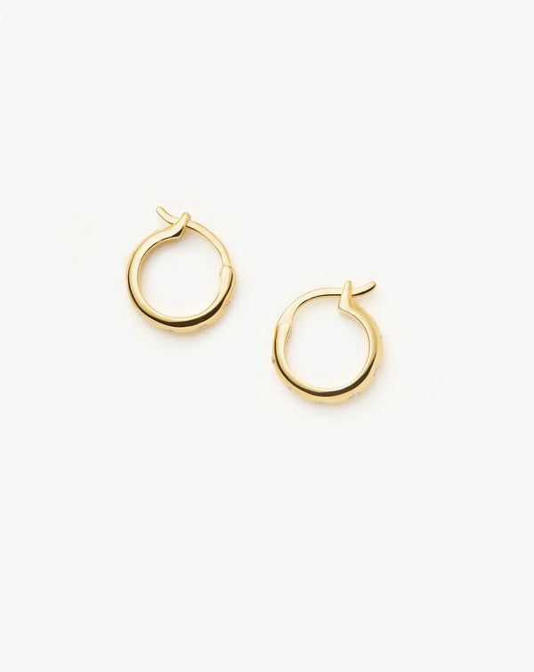 Missoma Mini Solar Studded Hoop Earrings