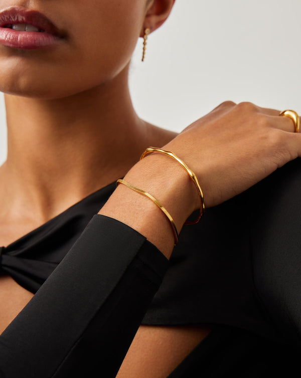 Missoma Molten Cuff Bracelet | 18ct Gold Plated