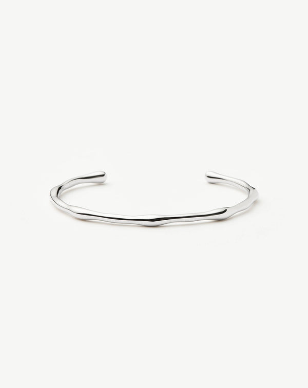 missoma Molten Cuff Bracelet | Silver Plated