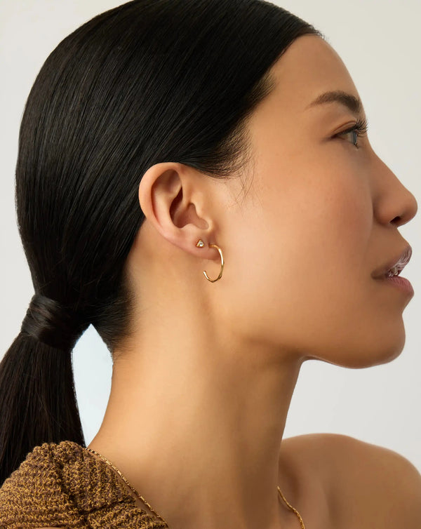Missoma Molten Hoop & Prism Stud Earrings Set UK