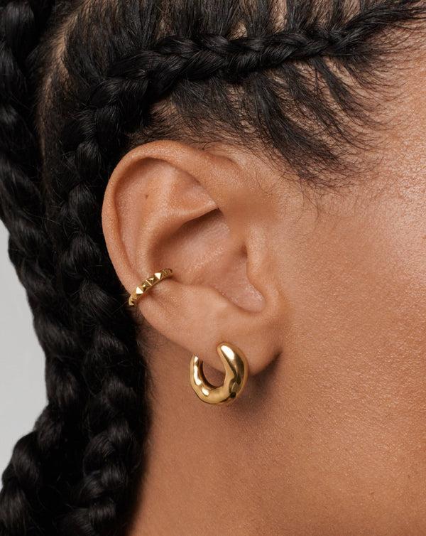 Missoma Molten Open Earrings | 18ct Gold Vermeil