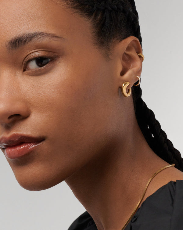 Missoma Molten Open Earrings | 18ct Gold Vermeil