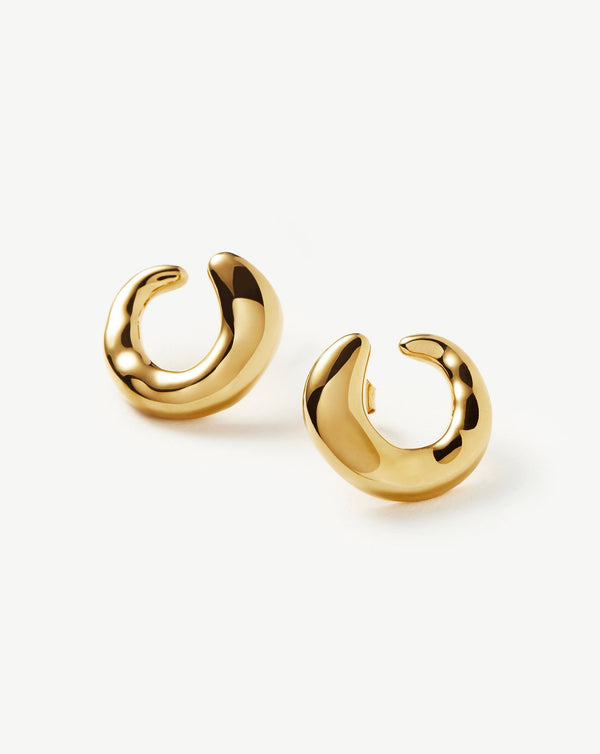 Missoma Molten Open Earrings | 18ct Gold Vermeil