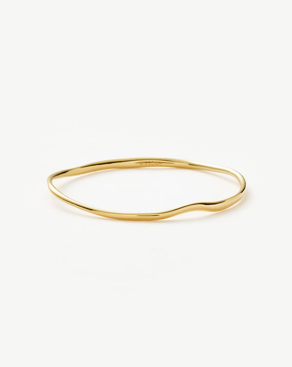 Missoma Molten Ripple Bangle | 18ct Gold Vermeil