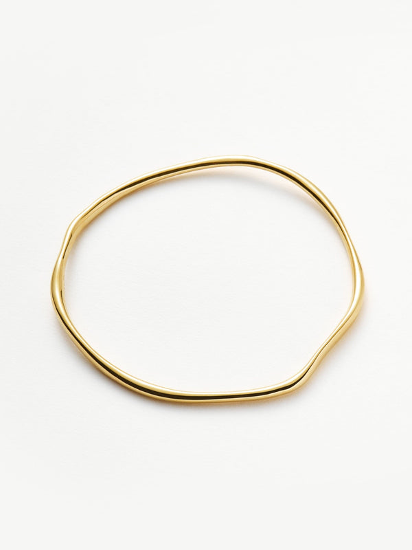 missoma Molten Ripple Bangle | 18ct Gold Vermeil