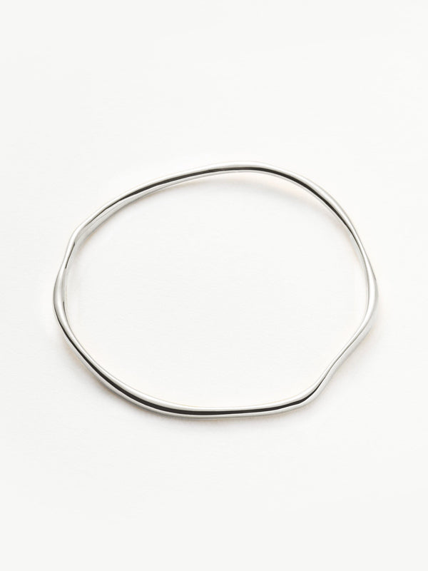 Missoma Molten Ripple Bangle | Sterling Silver
