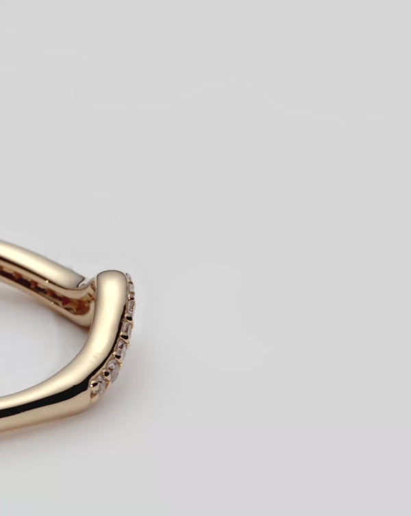 Missoma Molten Snow Fine Diamond Stacking Ring UK