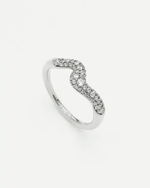 Missoma Molten Snow Stacking Ring UK