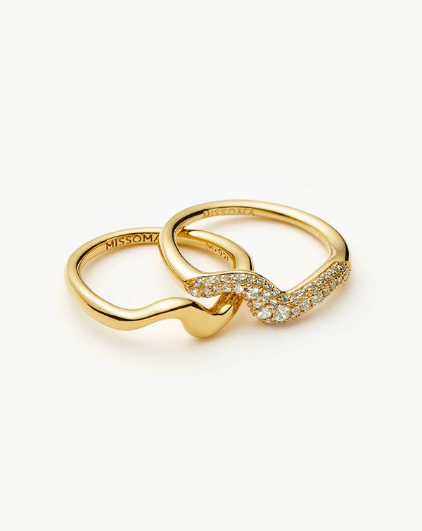 Missoma Molten Stacking Ring Set UK