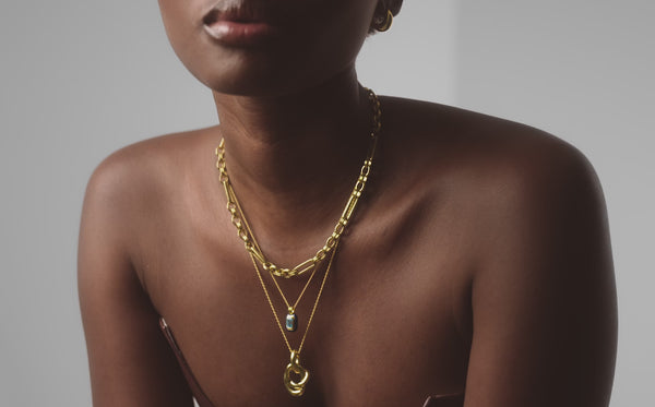 Missoma Molten Twisted Double Pendant Necklace