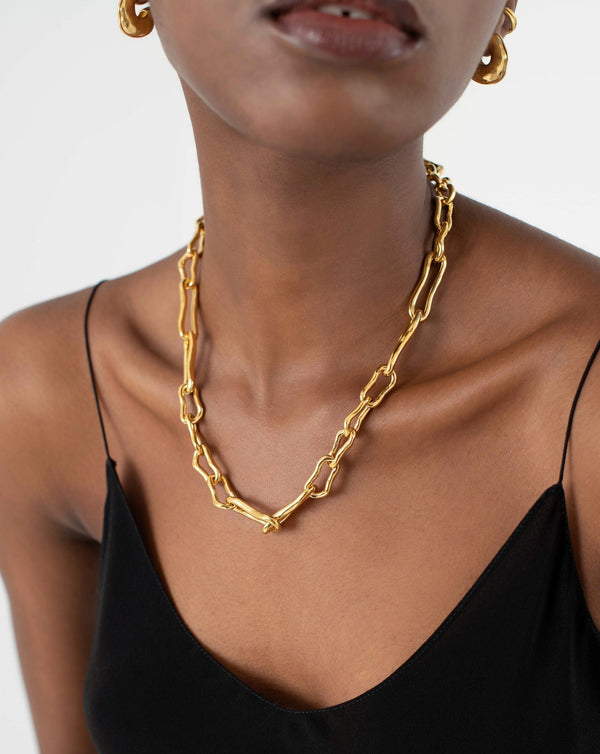 Missoma Molten Twisted Infinity Chain Necklace