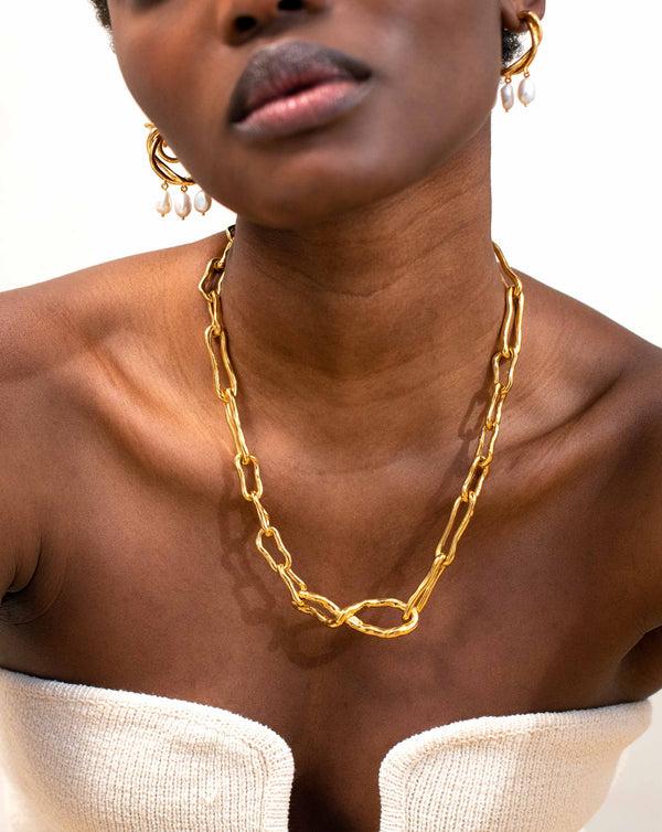 Missoma Molten Twisted Infinity Chain Necklace