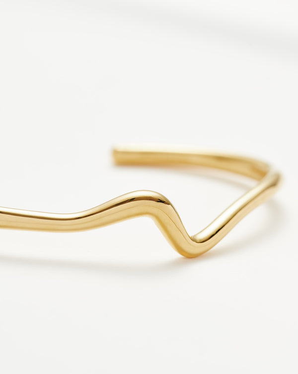 Missoma Molten Wave Gold Cuff Bracelet UK