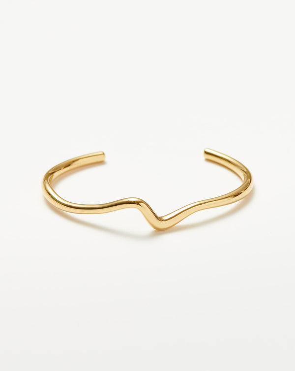 missoma Molten Wave Gold Cuff Bracelet UK
