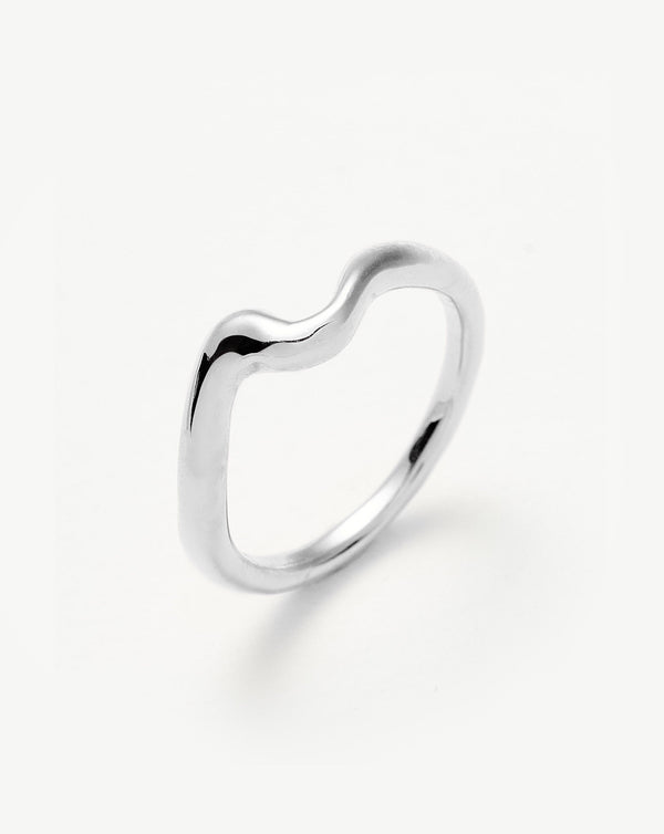 missoma Molten Wave Stacking Ring UK