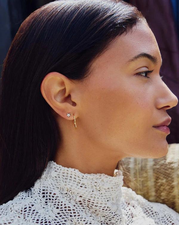 Missoma Pave Star Moon Stud Earrings UK