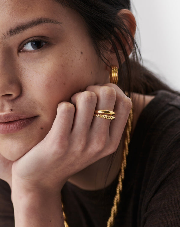 Missoma Radial Ring | 18ct Gold Vermeil